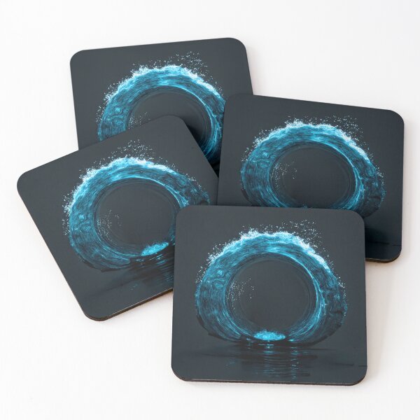 Item preview, water small dam break inside of round circle designed and sold by sammgdesign.