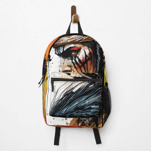 Item preview, Fierce Native American Warrior Illustration designed and sold by TheArtfulAllie.