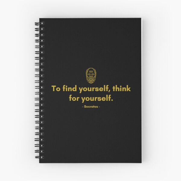 Item preview, To find yourself, think for yourself. - Quote from Socrates designed and sold by Philosopherous.