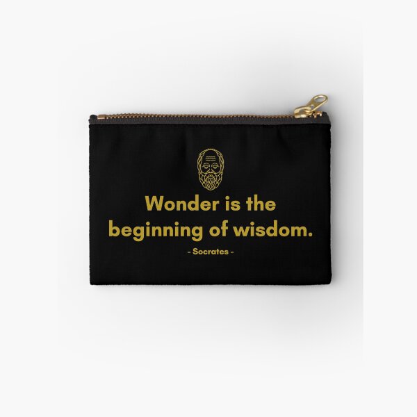 Item preview, Wonder is the beginning of wisdom. - Quote from Socrates designed and sold by Philosopherous.