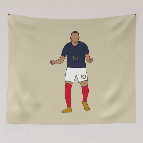 Item preview, Kylian Mbappe Jersey Art, France, Football Wall Art, Minimalist designed and sold by Fan-Shop.