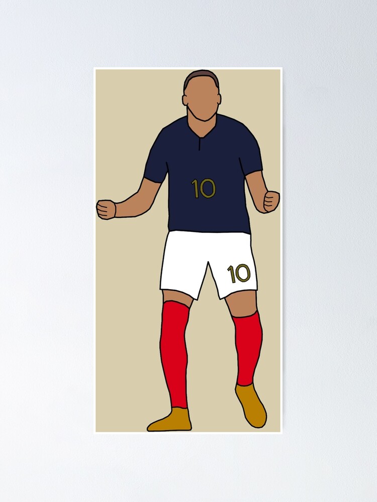 Mbappe Poster, Mbappe PSG Poster, Football Poster, Football Print