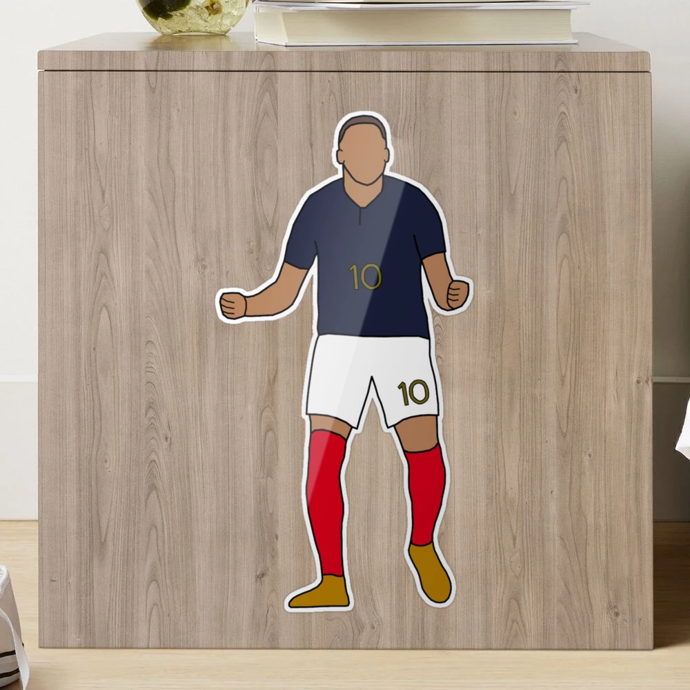 Removable Peel and Stick Kylian Mbappe Soccer Football Paris St. Germain FC  Wall Decal Wall Sticker 
