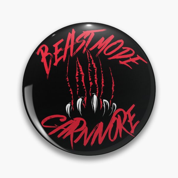 Item preview, Beast Mode Carnivore Red, White and Black designed and sold by Novelty-Shirts.