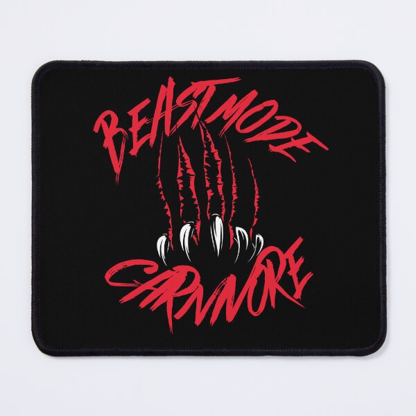 Item preview, Beast Mode Carnivore Red, White and Black designed and sold by Novelty-Shirts.