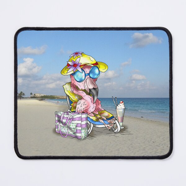 Item preview, pink flamingo beach bum designed and sold by CuisineCat.