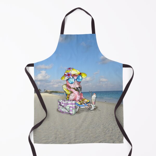 Item preview, pink flamingo beach bum designed and sold by CuisineCat.