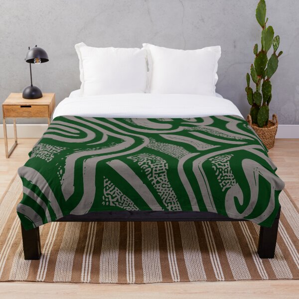 Item preview, Nile, Geometric Design In Green, And Mushroom. designed and sold by I-Desire.