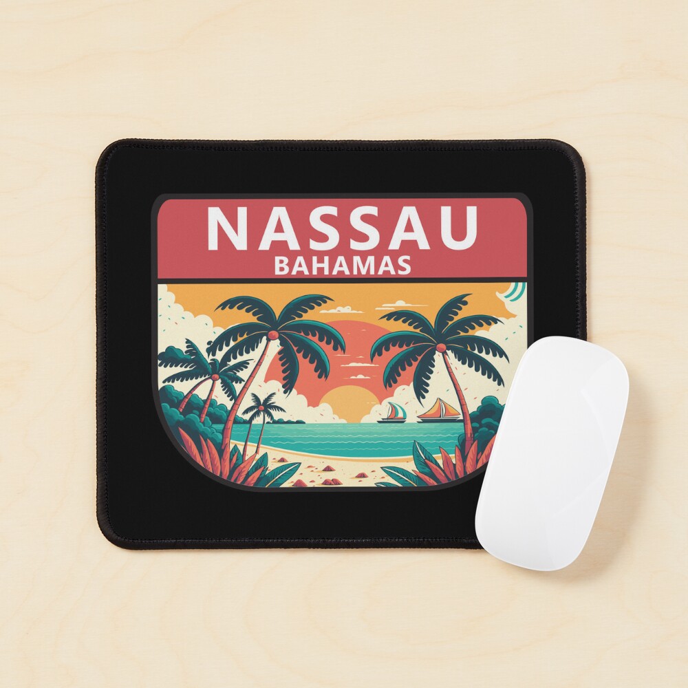 Nassau Bahamas Retro Emblem Sticker