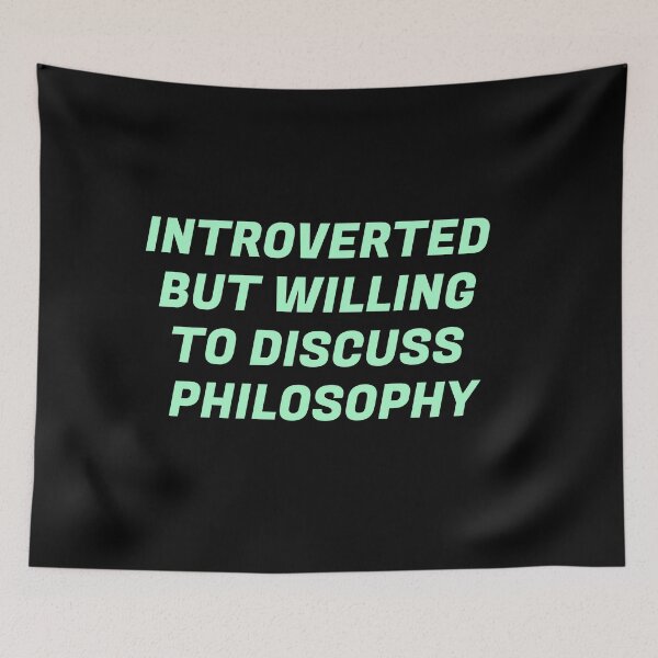 Item preview, Introverted But Willing To Discuss Philosophy  designed and sold by Inspirationmotivation.