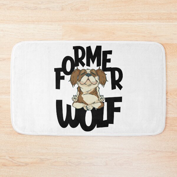 Item preview, funny Yoga Meditation Wolf Dog Design designed and sold by Kalli-design.