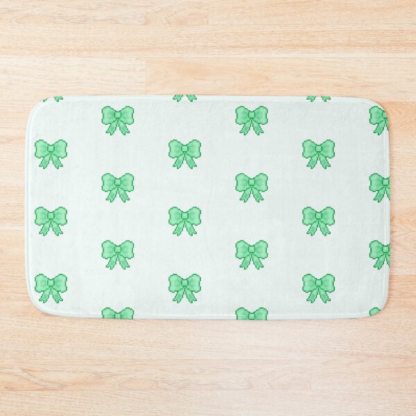 Item preview, Cute Green Pixel Art Bow designed and sold by Valentine145.