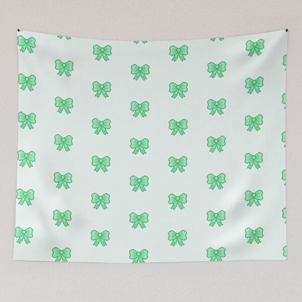 Item preview, Cute Green Pixel Art Bow designed and sold by Valentine145.