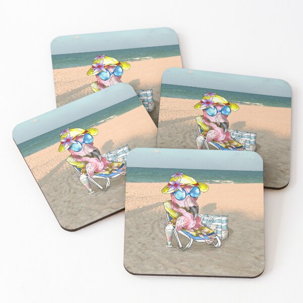 Item preview, happy pink flamingo  designed and sold by CuisineCat.