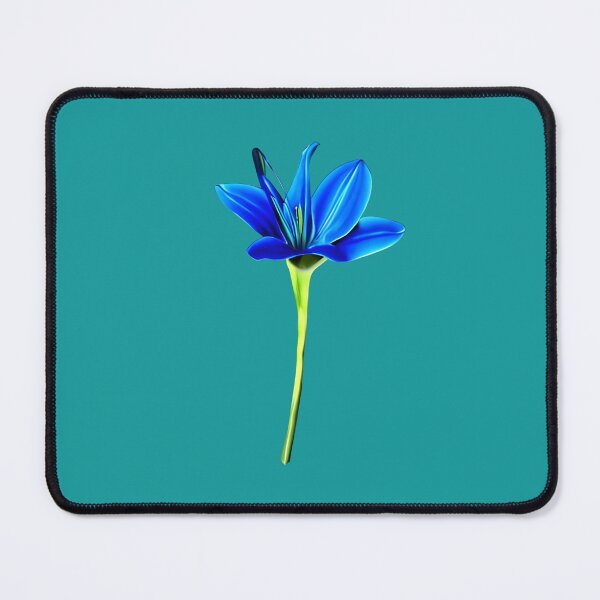 Item preview, Blue lily flower artwork designed and sold by gramizzia.
