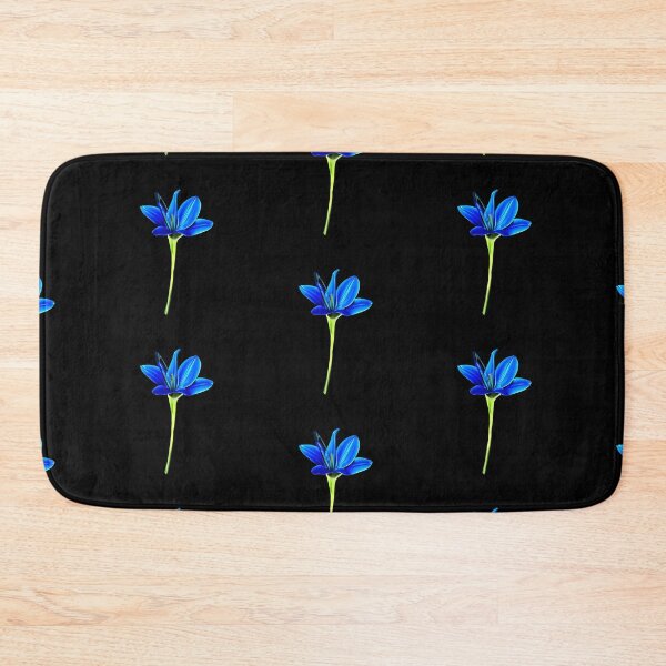 Item preview, Blue lily flower artwork designed and sold by gramizzia.