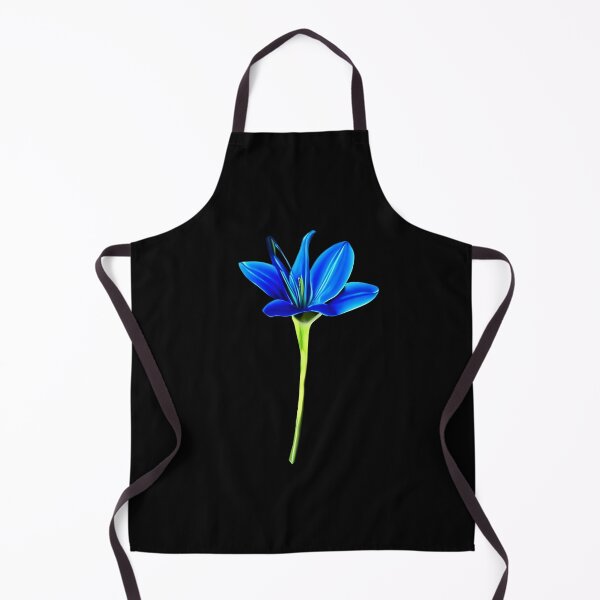 Item preview, Blue lily flower artwork designed and sold by gramizzia.