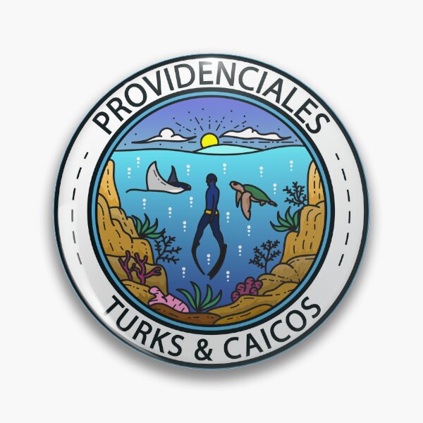 Item preview, Providenciales Turks and Caicos Scuba Badge designed and sold by KrisSidDesigns.