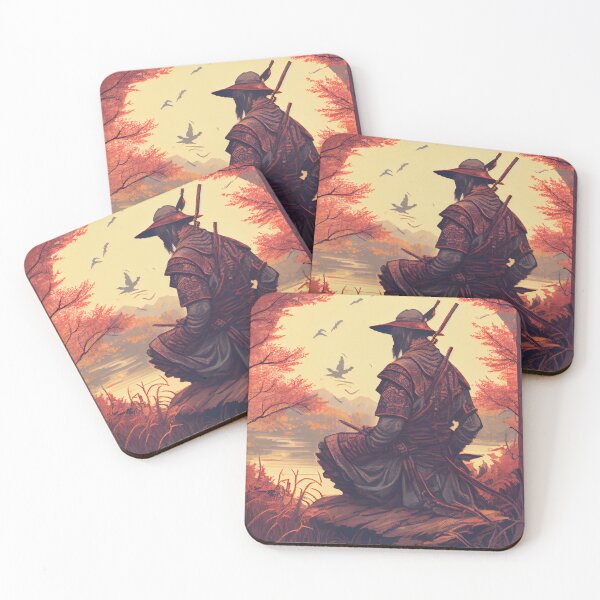 Item preview, Samurai meditating in the Nature designed and sold by krazybookz.
