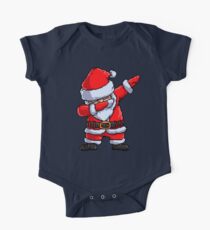 Santa Claus Dabbing Pixel Art T Shirt Christmas Dab Dance Gifts One Piece - Short Sleeve