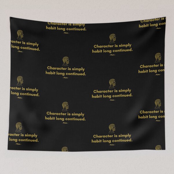Item preview, Character is simply habit long continued. - Quote from Plato designed and sold by Philosopherous.