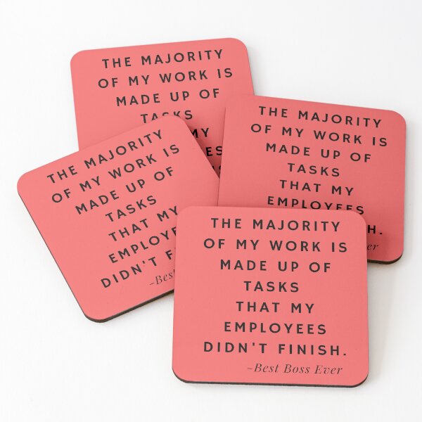 Item preview, Best Boss Ever Quotes about Tasks (Red) designed and sold by nipanee.