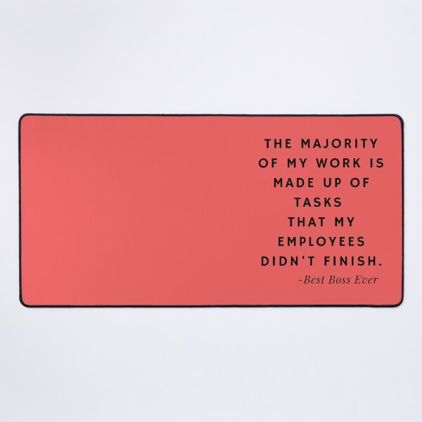 Item preview, Best Boss Ever Quotes about Tasks (Red) designed and sold by nipanee.