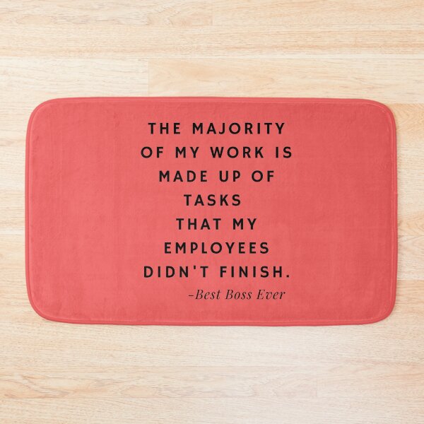 Item preview, Best Boss Ever Quotes about Tasks (Red) designed and sold by nipanee.
