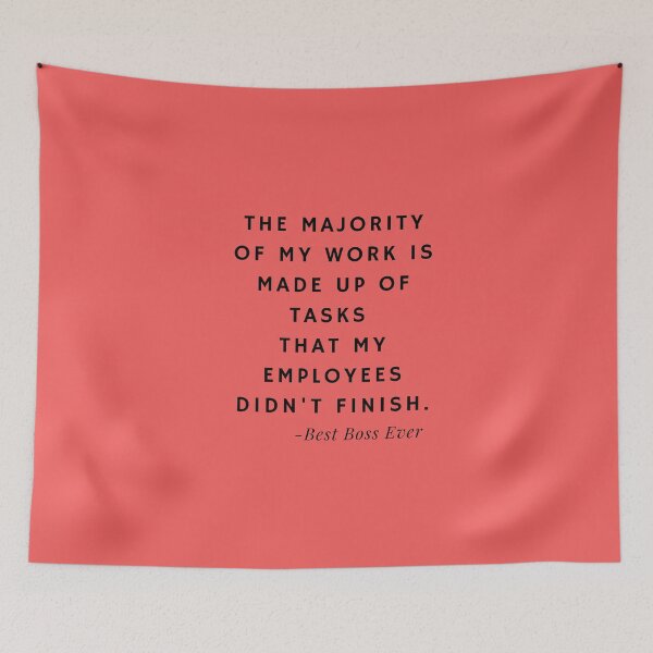 Item preview, Best Boss Ever Quotes about Tasks (Red) designed and sold by nipanee.