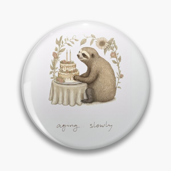 Item preview, Birthday Sloth - Aging... Slowly designed and sold by theredteacup.