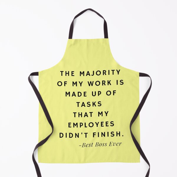 Item preview, Best Boss Ever Quotes about Tasks (Yellow) designed and sold by nipanee.