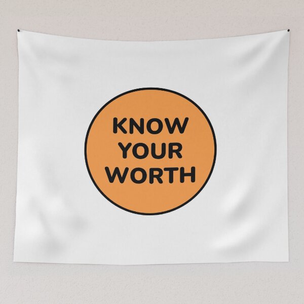 Item preview, Self esteem positive affirmations - Know your worth designed and sold by Inspirationmotivation.