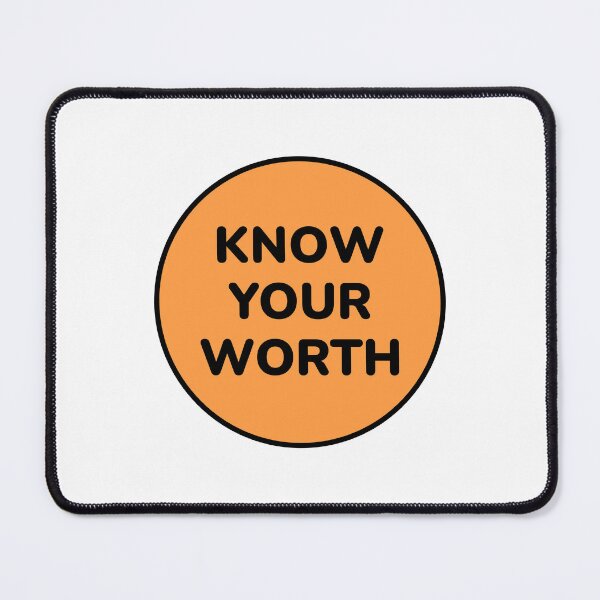 Item preview, Self esteem positive affirmations - Know your worth designed and sold by Inspirationmotivation.