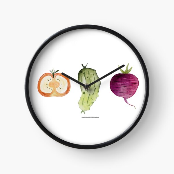 Tomato and friends  Clock