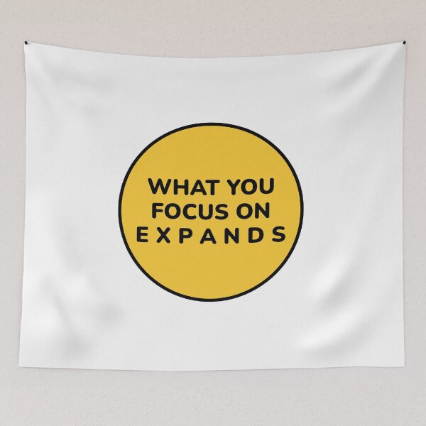 Item preview, WHAT YOU FOCUS ON EXPANDS Zen Motivation  designed and sold by Inspirationmotivation.