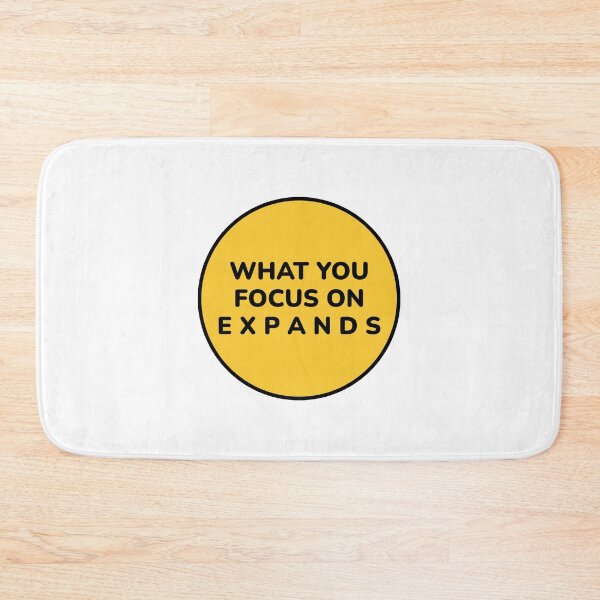 Item preview, WHAT YOU FOCUS ON EXPANDS Zen Motivation  designed and sold by Inspirationmotivation.