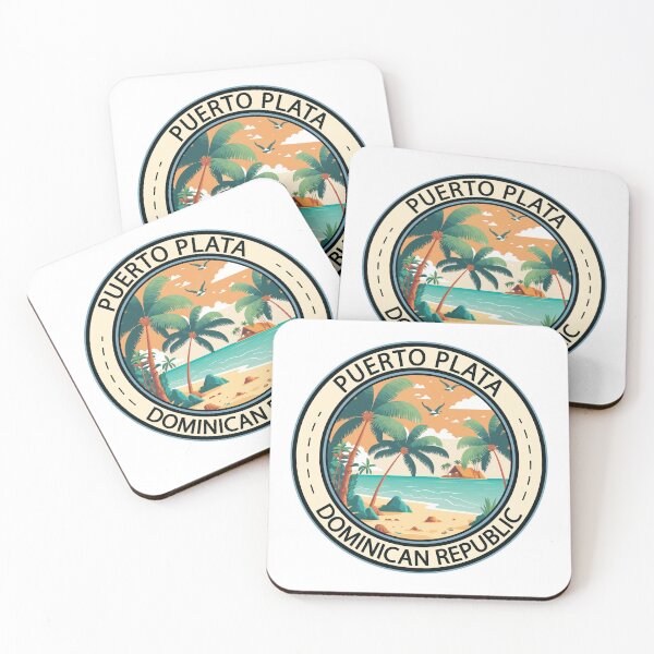 Item preview, Puerto Plata Dominican Republic Hut Badge designed and sold by KrisSidDesigns.