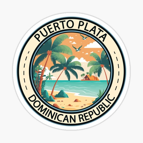 Item preview, Puerto Plata Dominican Republic Hut Badge designed and sold by KrisSidDesigns.