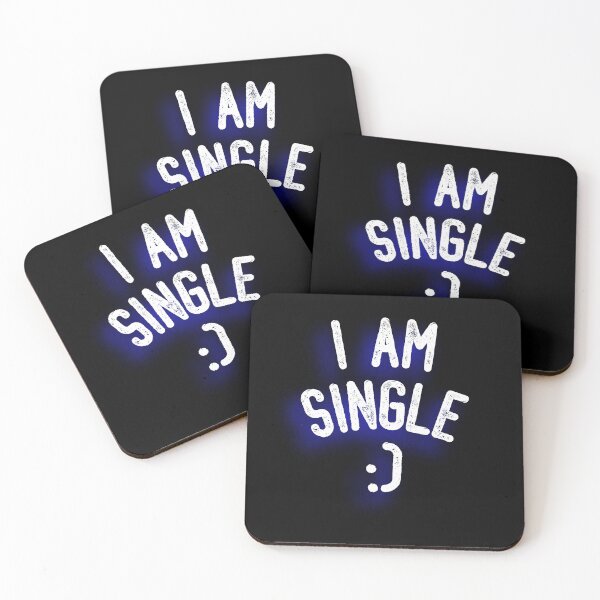 Item preview, I AM SINGLE :) (Motivation Design) designed and sold by LEOEXPRESS.