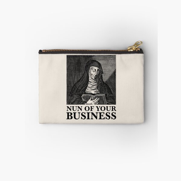 Item preview, Nun of Your Business - Saint Hildegard - Funny Pun Joke Humor designed and sold by softbluehum.