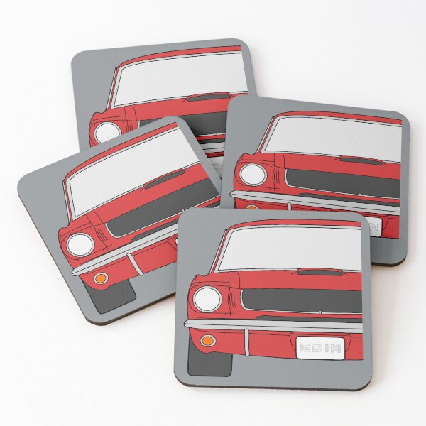 Item preview, Ford Mustang Shelby GT350 Flying Mustang rangoon red color designed and sold by EdimDesign.