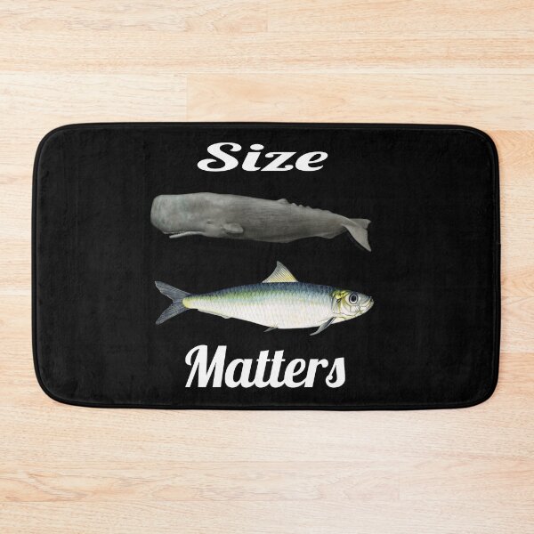 Item preview, Sperm whale vs sardine, size matters, motto designed and sold by Lacasadellora.