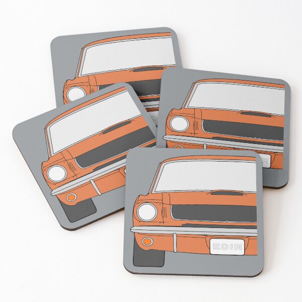 Item preview, Ford Mustang Shelby GT350 Flying Mustang orange color designed and sold by EdimDesign.