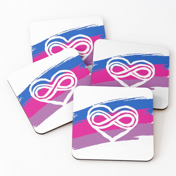 Item preview, Bi poly heart - pride flag - LGBTQ love designed and sold by PraetorianX.
