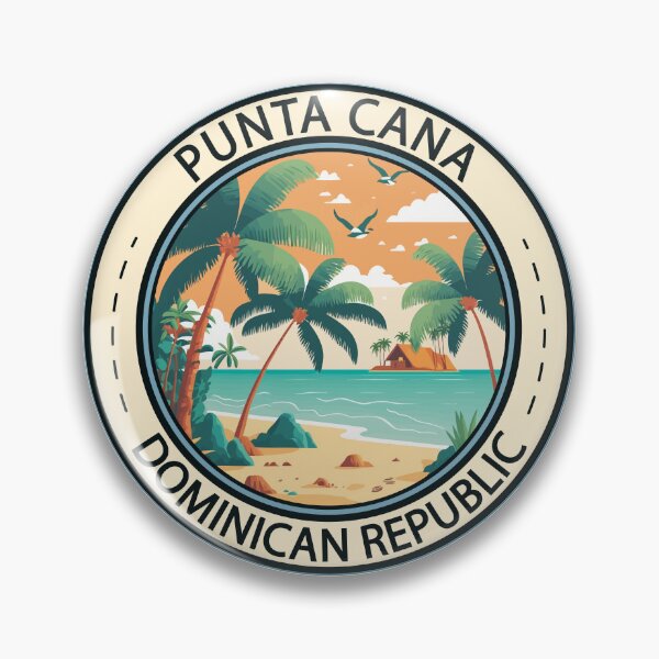 Item preview, Punta Cana Dominican Republic Hut Badge designed and sold by KrisSidDesigns.
