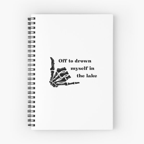 Item preview, Drown Myself in the Lake Sticker designed and sold by Bookdragon77.