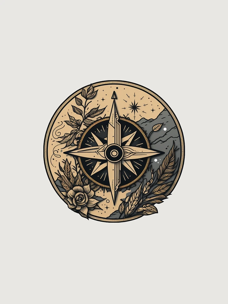 Thumbnail 6 of 6, Premium Oversized Sweatshirt, Compass Design designed and sold by pathsofmeaning.