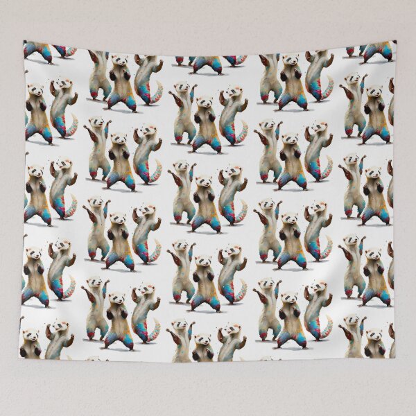 Item preview, Cute Dancing Ferrets, Just Dance! designed and sold by Orianah.