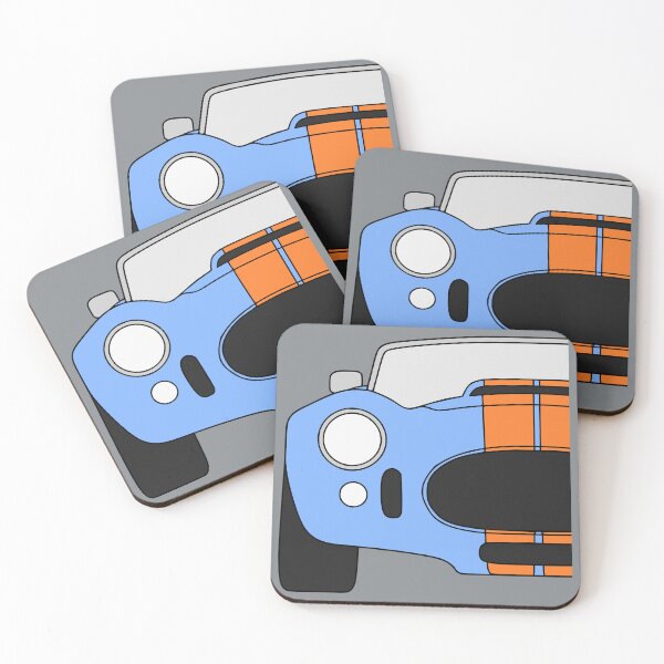 Item preview, AC Cobra 427 Shelby Cobra blue orange stripes designed and sold by EdimDesign.
