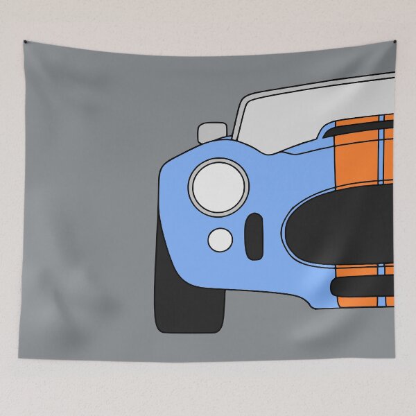 Item preview, AC Cobra 427 Shelby Cobra blue orange stripes designed and sold by EdimDesign.